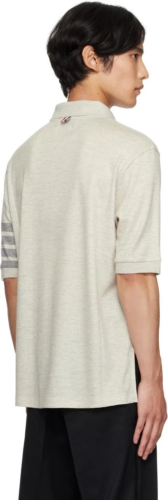 Thom Browne Gray Wool Jersey Polo 3