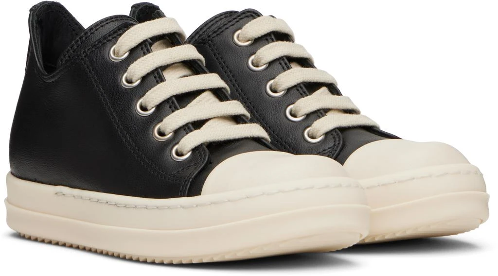 Rick Owens Kids Black Hollywood Low Sneakers 4