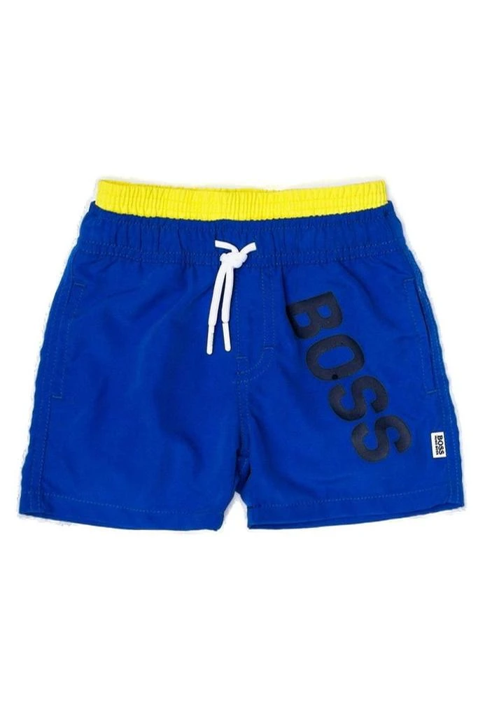 Hugo Boss Hugo Boss Kids Logo Printed Swim Shorts 1