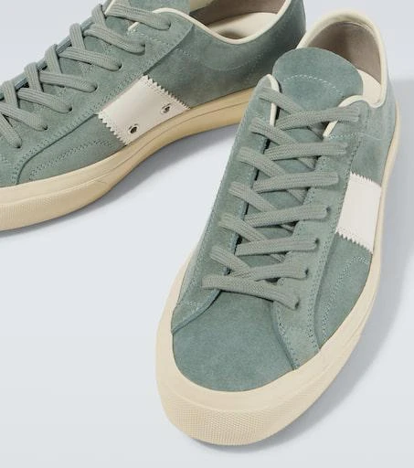Tom Ford Cambridge leather-trimmed suede sneakers 3