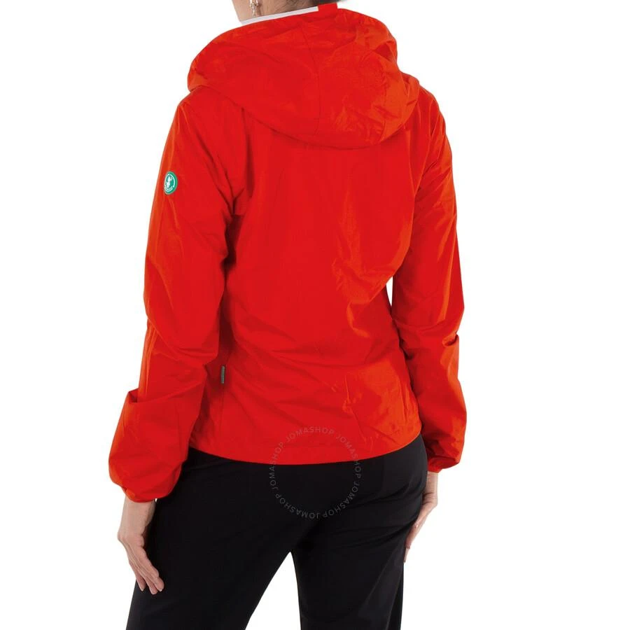 Save The Duck Save The Duck Traffic Red Stella Hooded Rain Jacket, Brand Size 0 (X-Small) 3