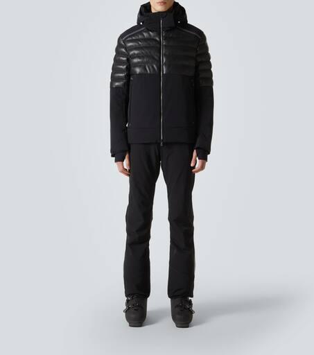 Toni Sailer Lorenz faux leather ski jacket