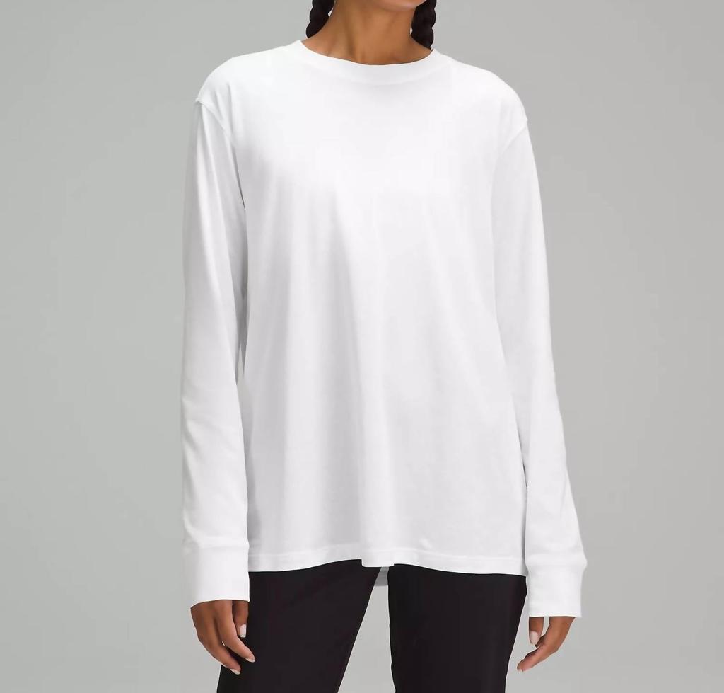 Lululemon All Yours Long Sleeve Tee In White