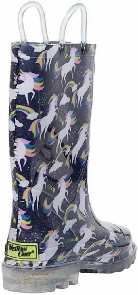 Western Chief Western Chief - Girl's Light Up Unicorn Rain Boots 2