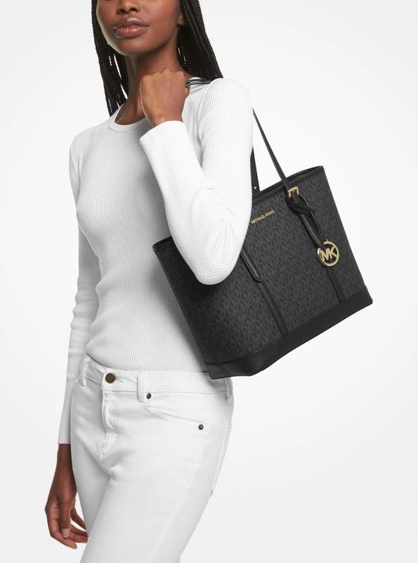 Michael Kors Jet Set Travel Small Logo Top-Zip Tote Bag 3