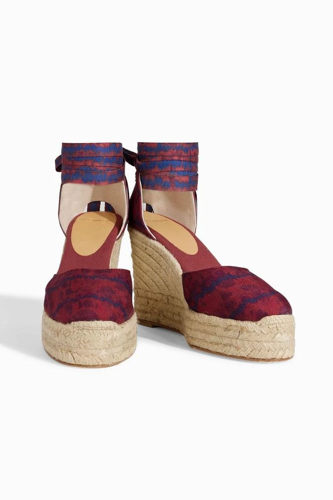 Altuzarra Carina printed canvas wedge espadrilles 2