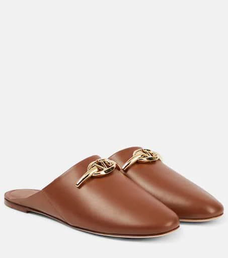 Valentino VLogo Signature leather mules 1