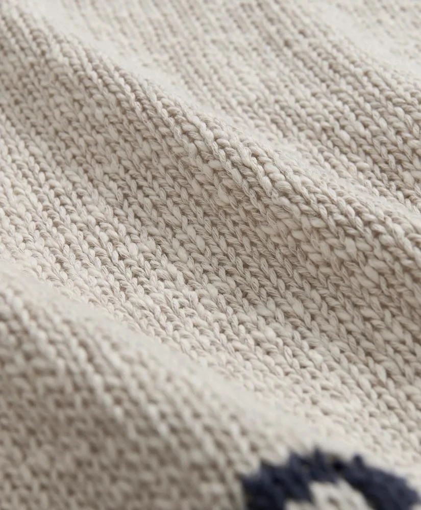 Brooks Brothers Vintage-Inspired Anchor Sweater In Cotton-Linen Blend 5