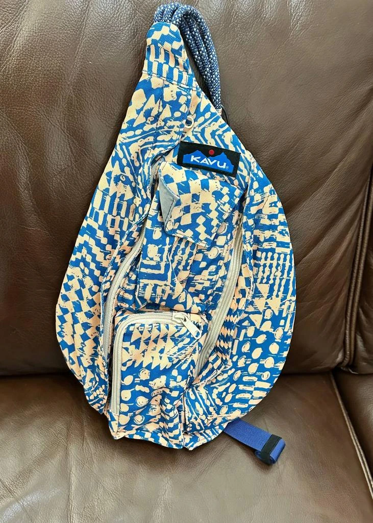 KAVU Mini Rope Sling Bag In Beach Motif 3