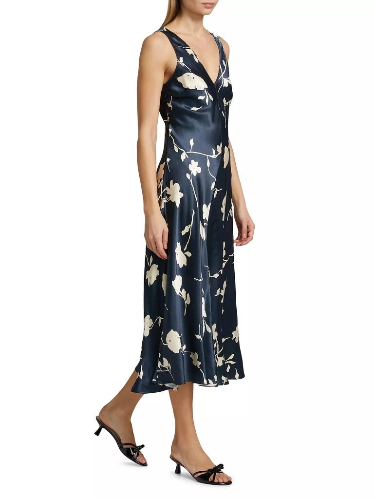 Rails Camellia Floral Satin Midi-Dress 4