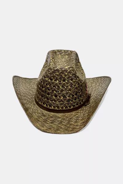 Mask Santa Fe Vintage 1960’S Contrast Straw Cowboy Hat