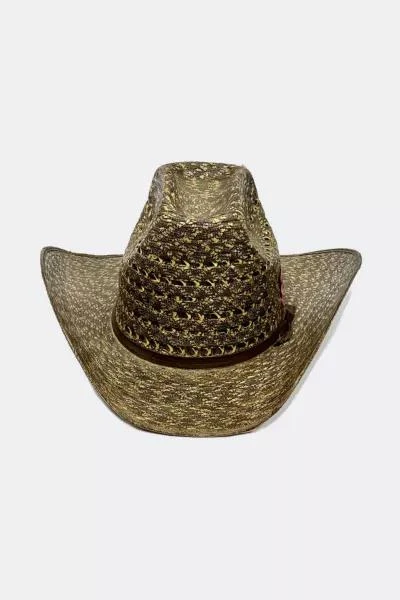 Mask Santa Fe Vintage 1960’S Contrast Straw Cowboy Hat 2