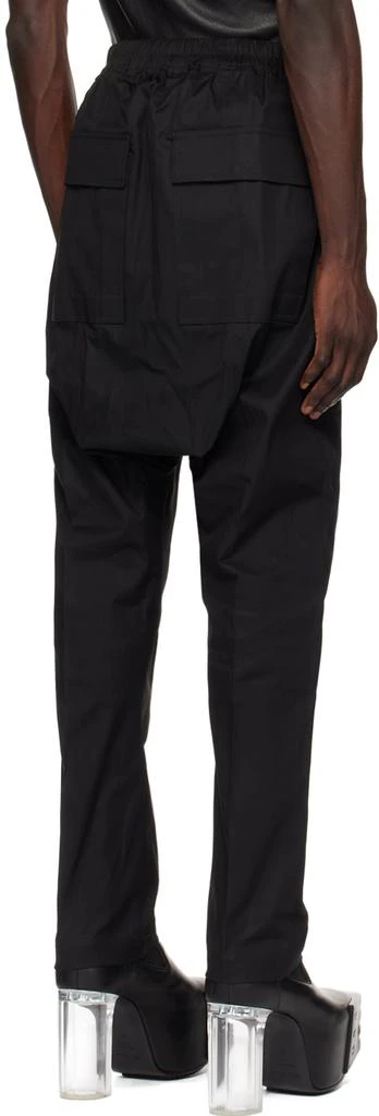 Rick Owens Black Porterville Drawstring Long Trousers 3