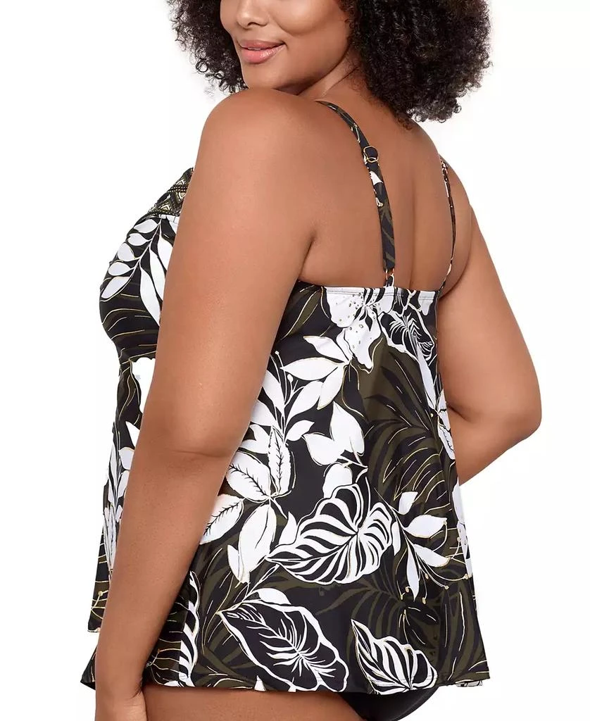 Miraclesuit Plus Size Elle Dorado Love Knot Underwired Tankini Top 3
