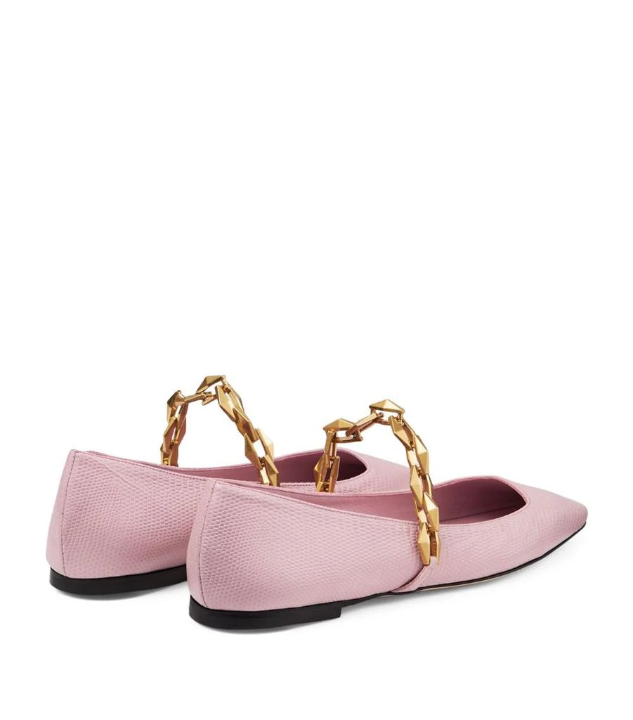 Jimmy Choo Diamond Tilda Leather Ballet Flats 4