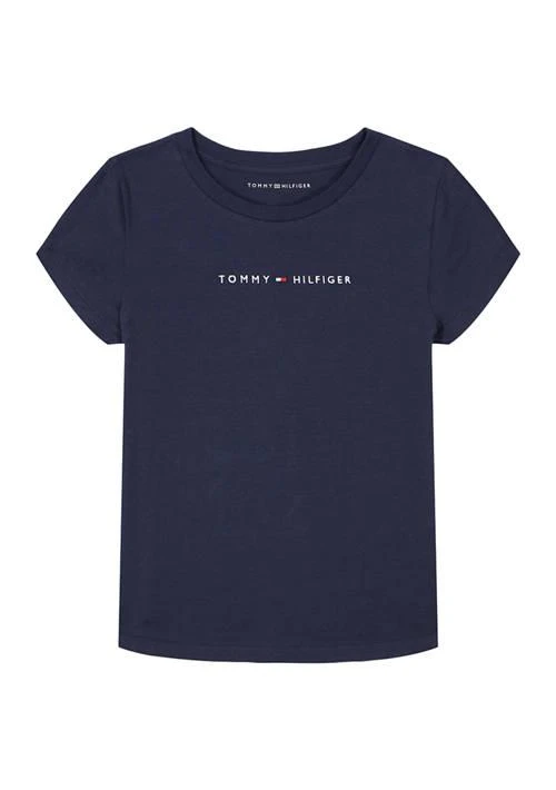 Tommy Hilfiger Hilfiger Girls 7 16 Classic Embroidered Logo T Shirt 1