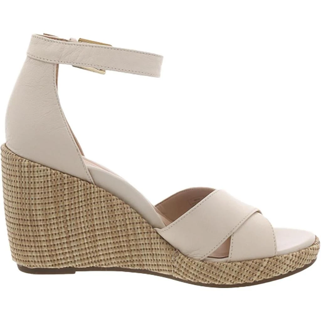 VIONIC Marina Womens Leather Platform Wedge Sandals 2