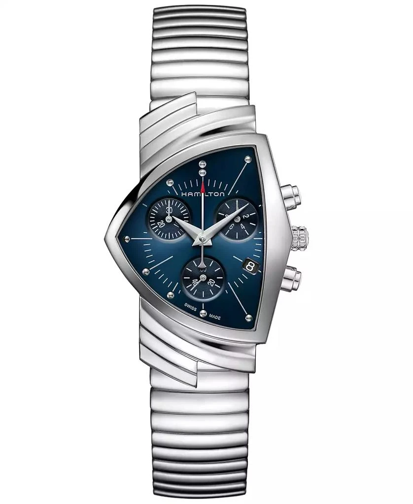 Hamilton Women's Swiss Chronograph Ventura Stainless Steel Bracelet Watch 32x50mm 1
