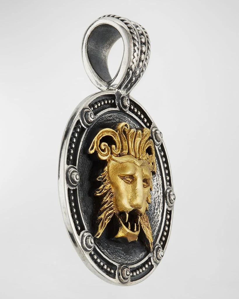 Konstantino Men
s Myrmidones Round Lion-Face Pendant 2