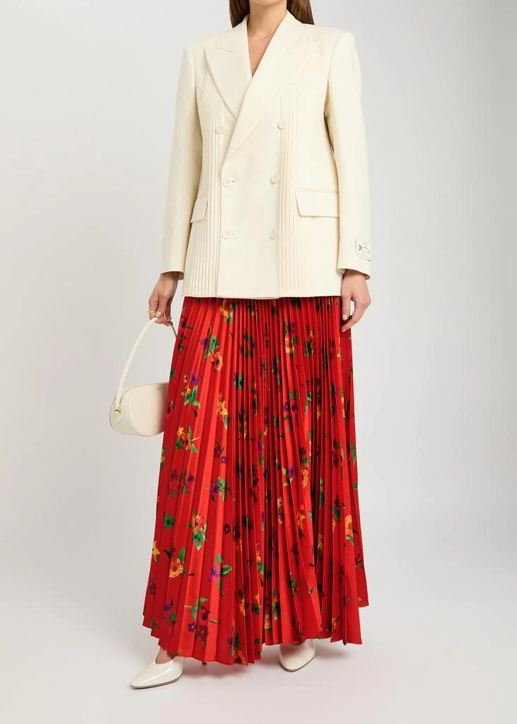 SS DALEY Kate pleated satin maxi skirt 4