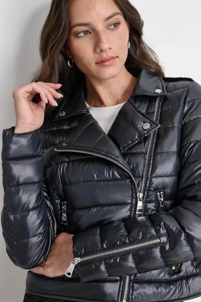 DKNY MOTO STYLE PUFFER JACKET 5