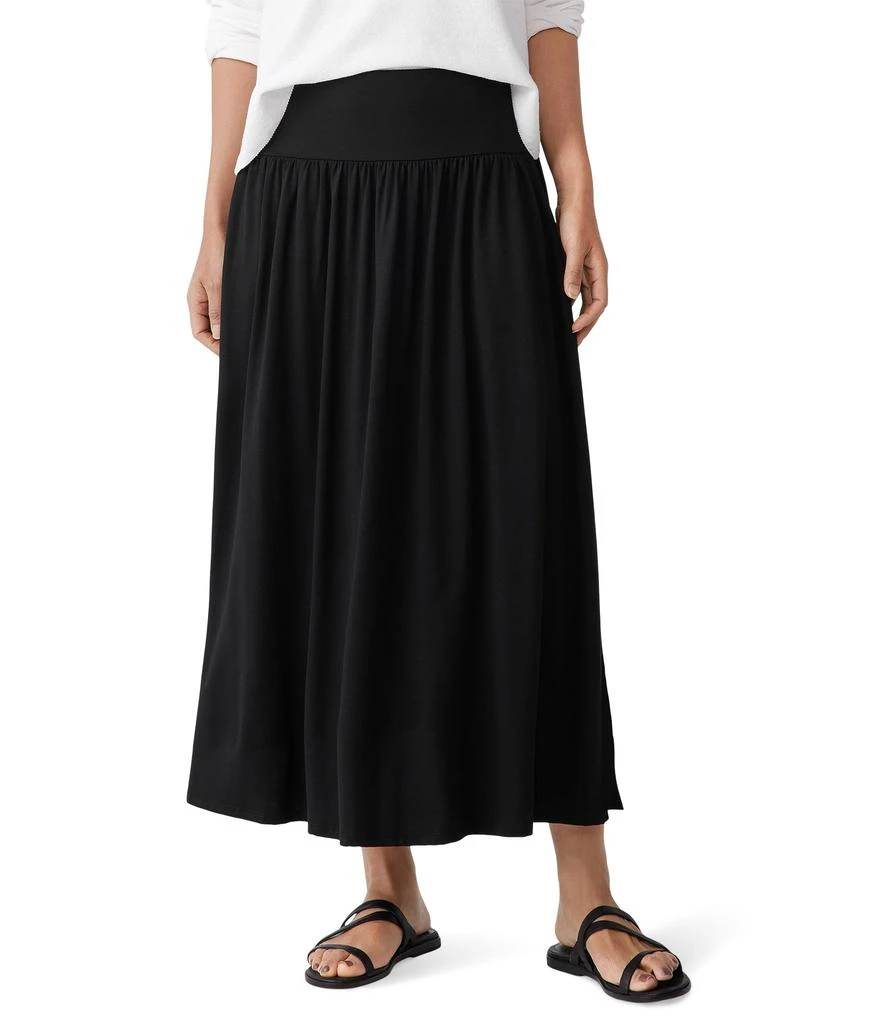 Eileen Fisher Full Length Gathered Skirt 1