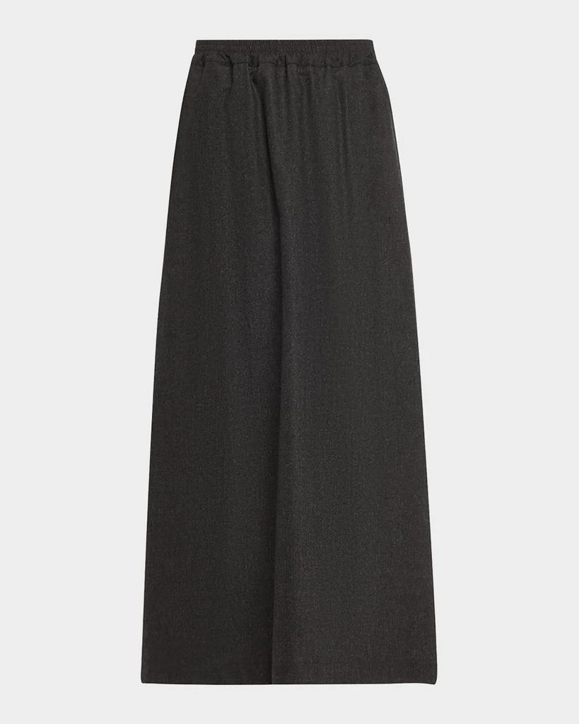 Eskandar Cashmere-Blend A-Line Maxi Skirt 1