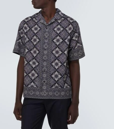 ETRO Printed cotton bowling shirt 3