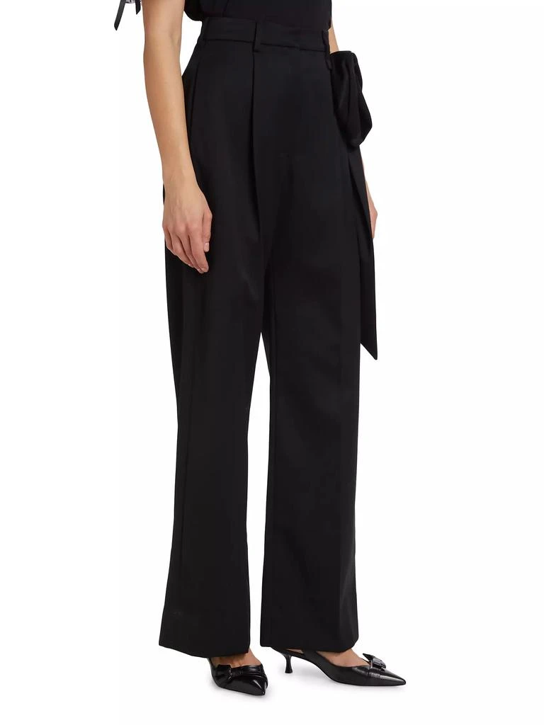 Simone Rocha Pressed Rose Wool-Blend Straight-Leg Trousers 4