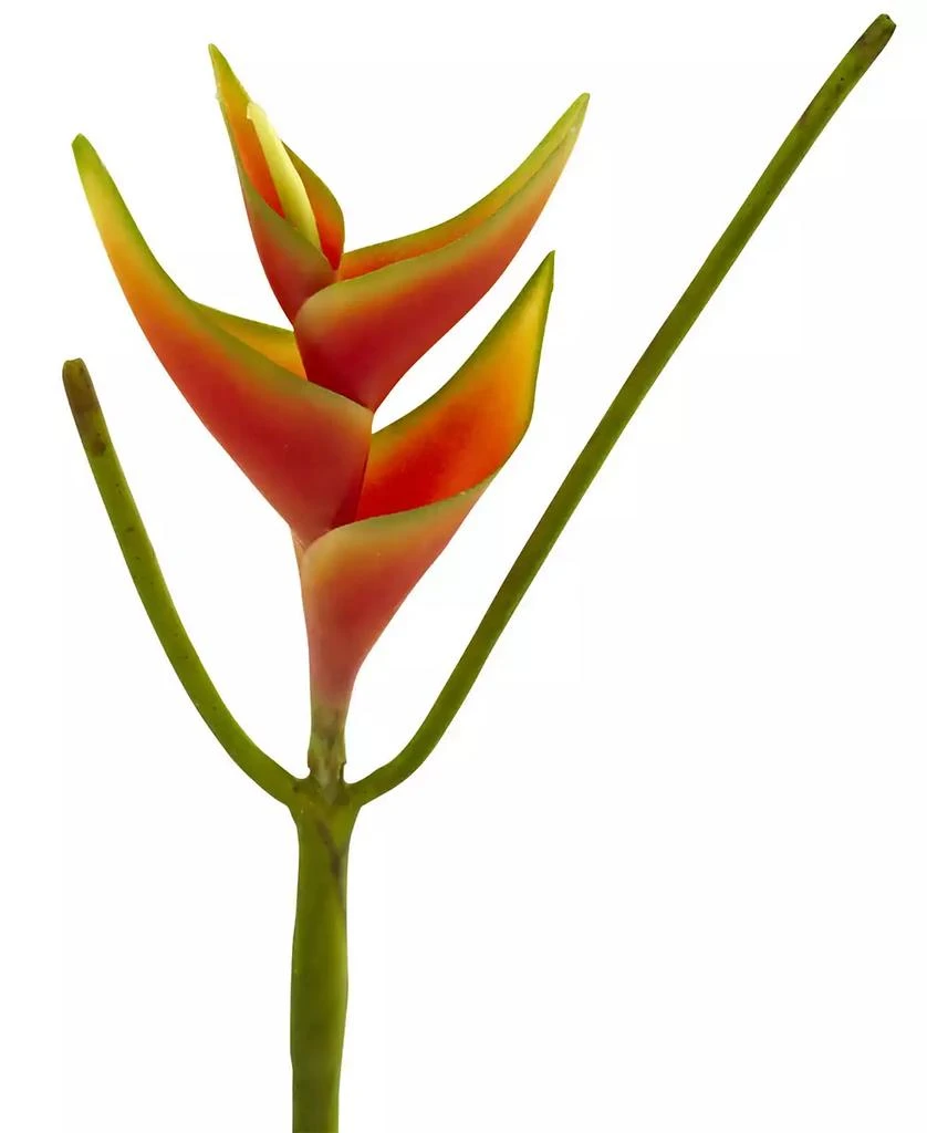 NEARLY NATURAL 14" Mini Heliconia Artificial Flower, Set of 6 2