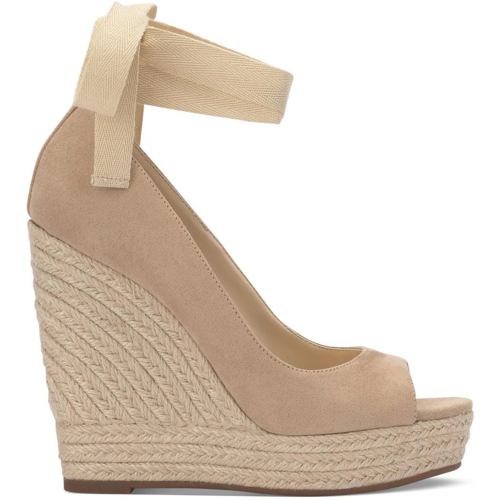 Jessica Simpson Womens Faux Suede Open Toe Pumps 2