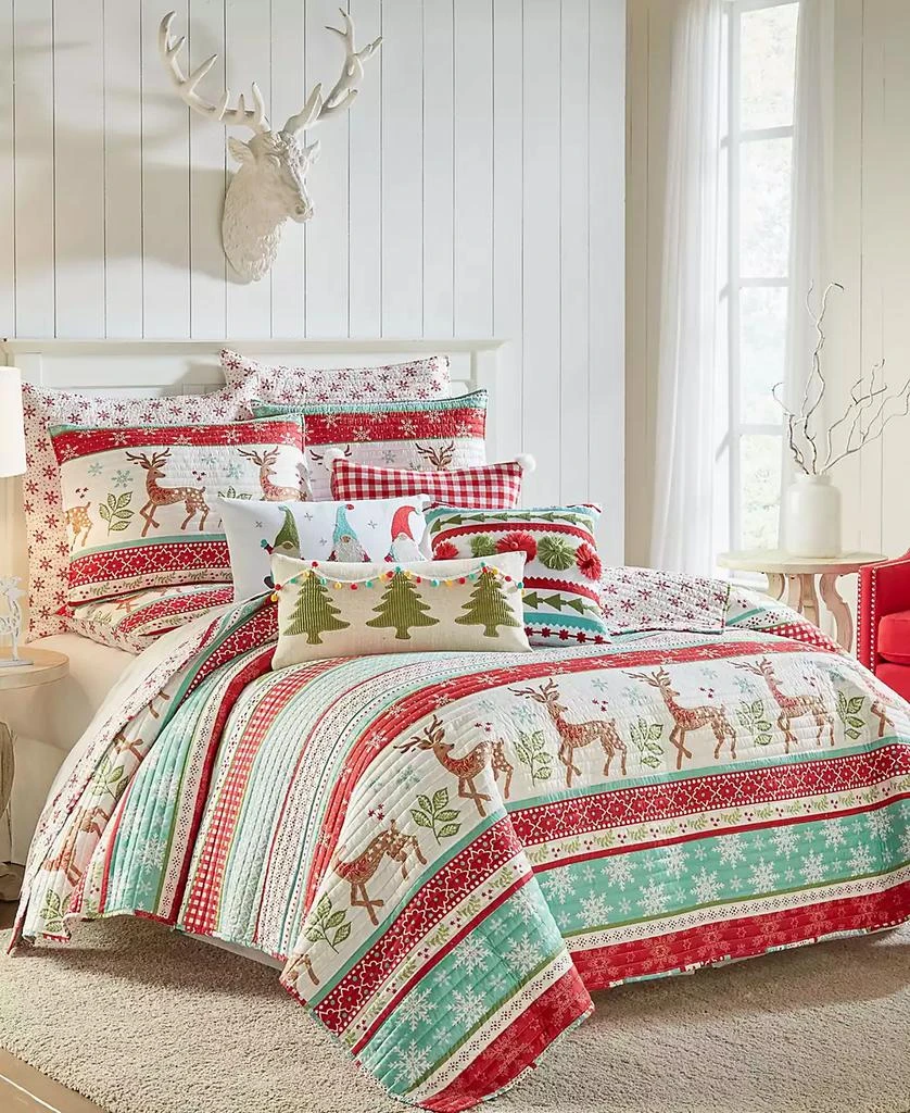 Levtex Let It Snow Festive Christmas 3-Pc. Quilt Set 3