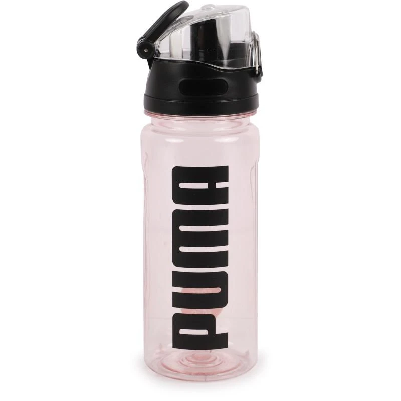 Puma Logo sports water bottle in pink 600 ml 1