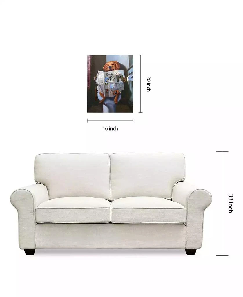 Empire Art Direct 
Dog Gone Funny
 Graphic Art Print On Wrapped Canvas Wall Art, 20" x 16" 9