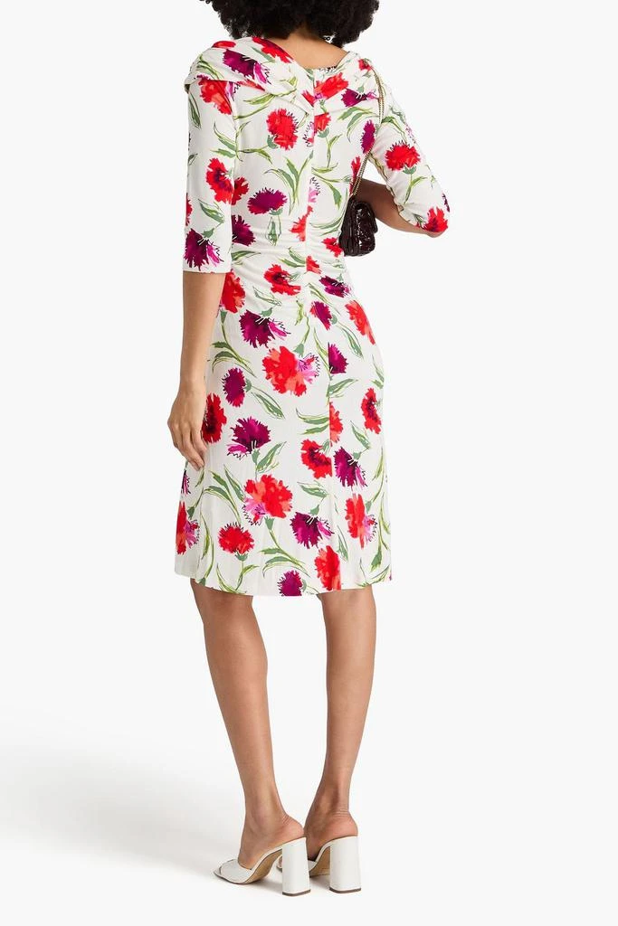 Diane von Furstenberg Jim ruched floral-print jersey dress 3