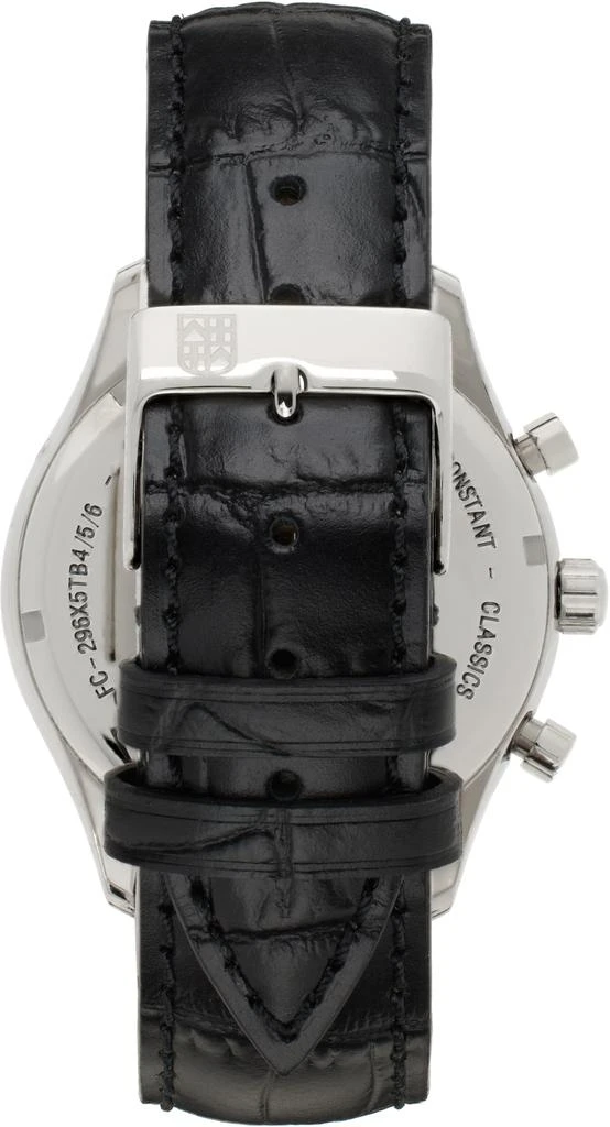 Frédérique Constant Silver & Black Classics Quartz Chronograph Triple Calendar Watch 3