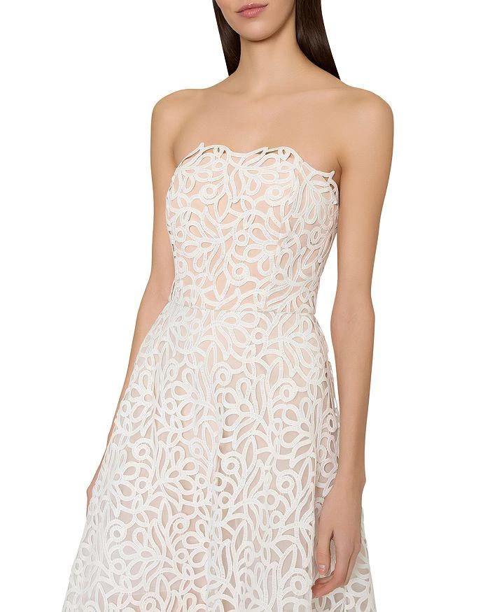 plus size white lace maxi dress Devon Eyelet Lace Maxi Dress in Blue main image 0