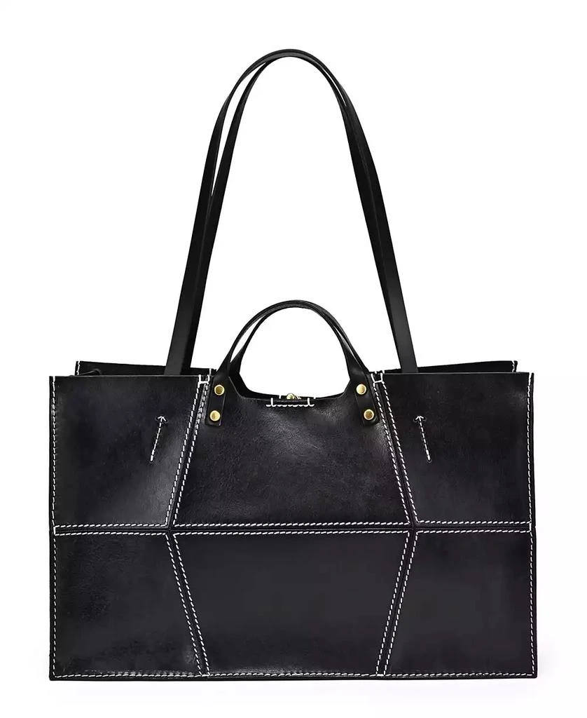 OLD TREND Women's Genuine Leather Rose All-day Tote Bag 9