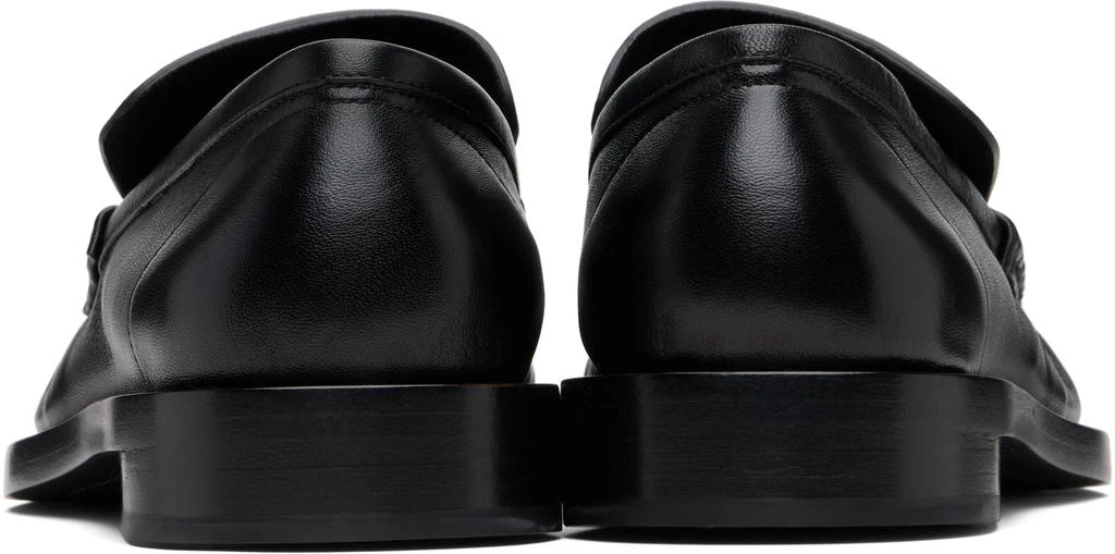 Jil Sander Black Square Toe Loafers 2