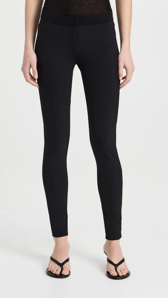 VERONICA BEARD Black Scuba Leggings 6
