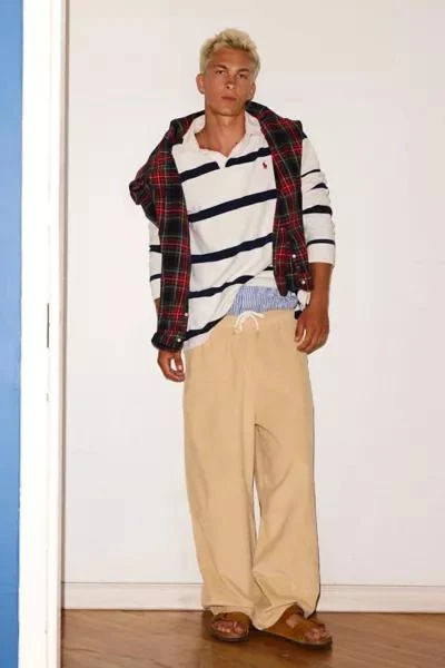 Urban Outfitters UO Baggy Solid Cord Beach Pant 1