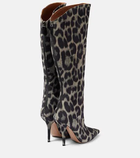 Paris Texas Jessica 105 calf hair knee-high boots 2