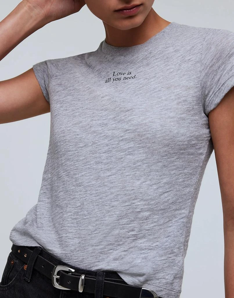 Madewell Heathered Graphic Shrunken Tee 5