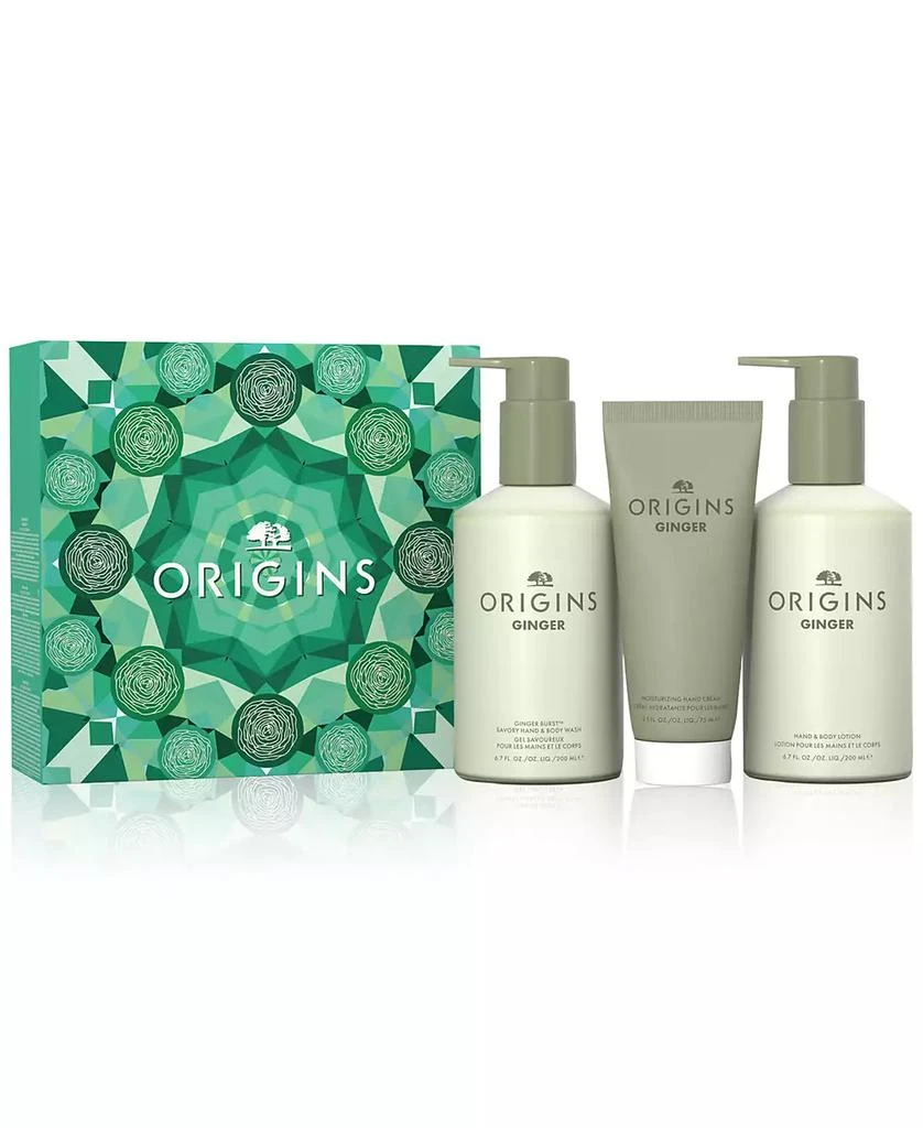 Origins 3-Pc. Ginger Bath & Body Nourishing Essentials Skincare Gift Set 1