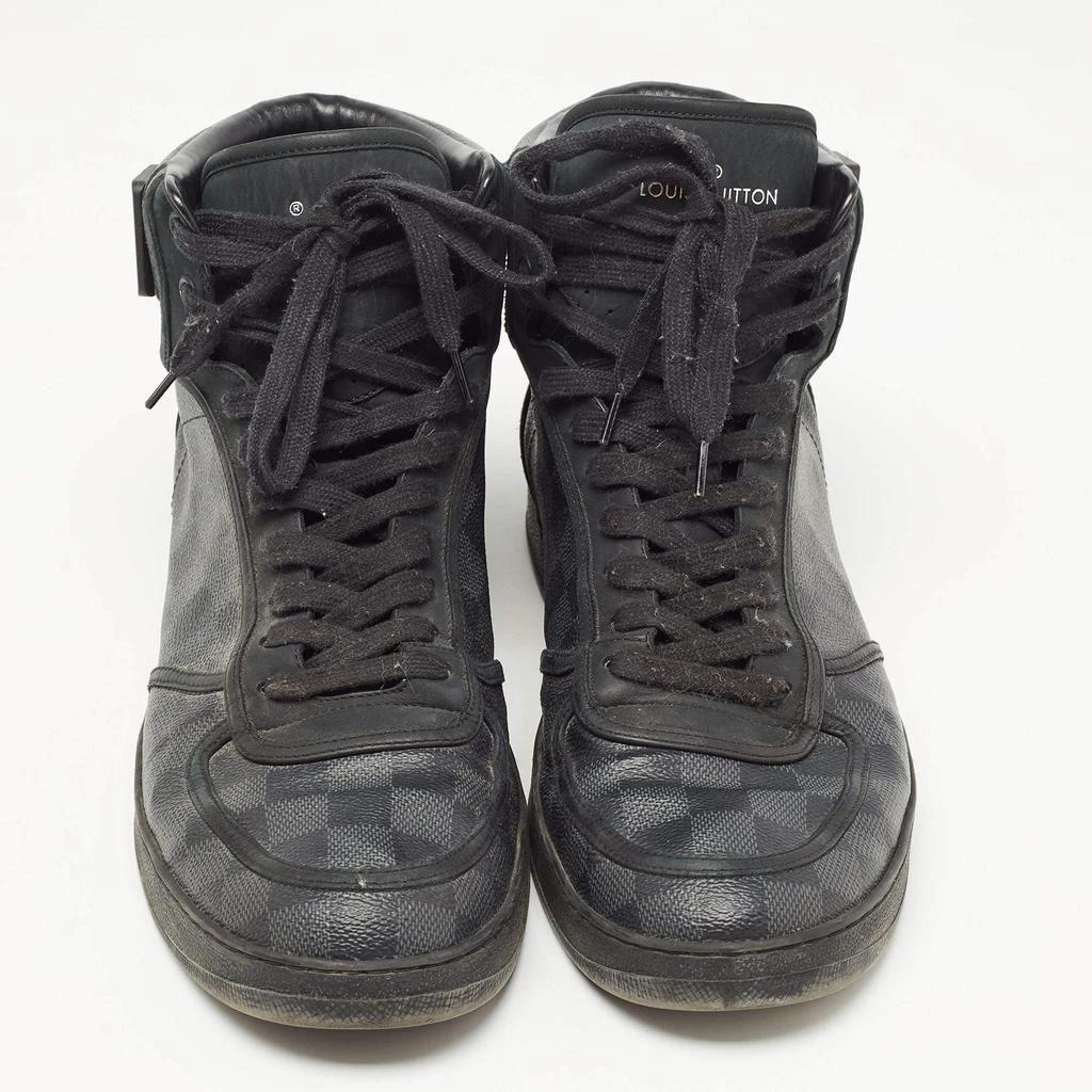 Louis Vuitton Louis Vuitton Black/Grey Graphite Canvas Rivoli High Top Sneakers Size 44.5 3
