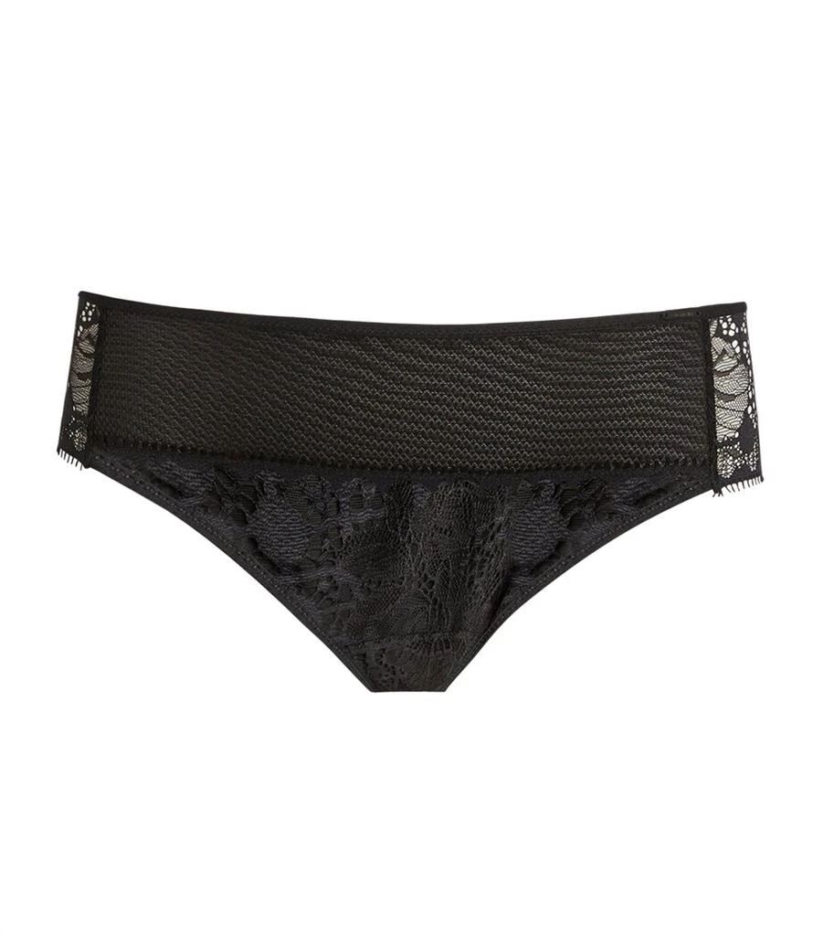 Chantelle Lace-Front Brazilian Briefs 2