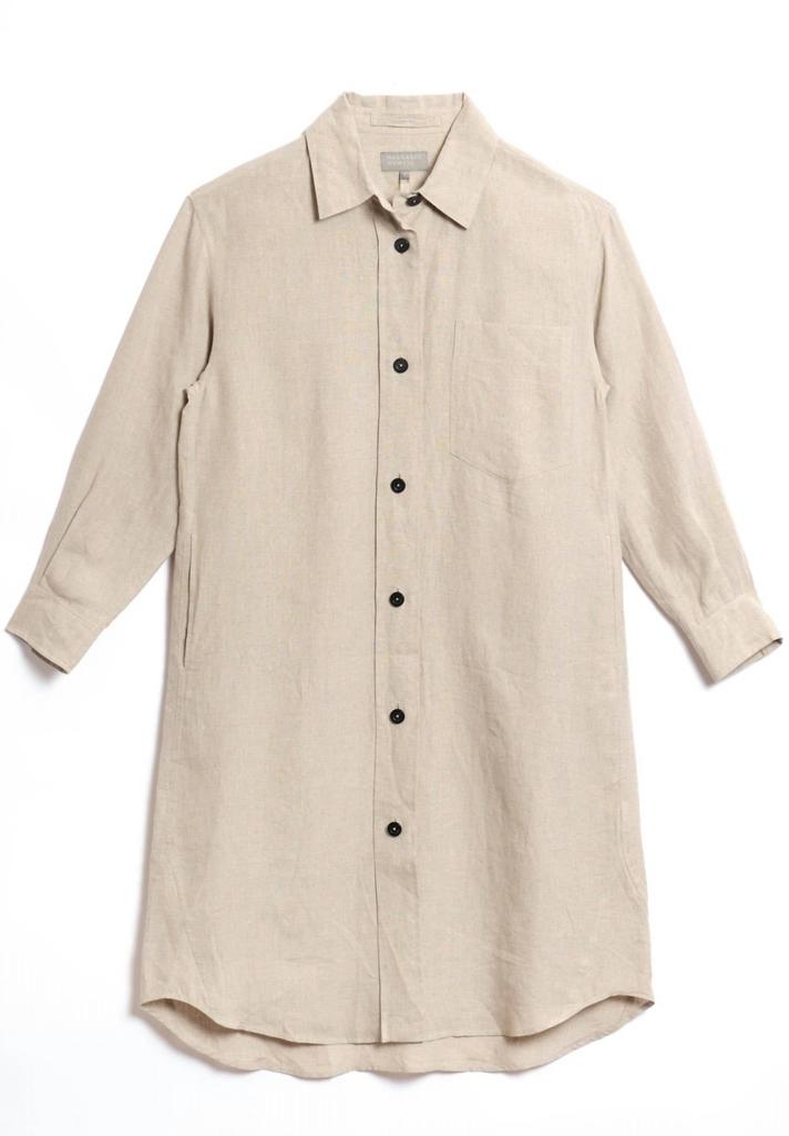 Margaret Howell Women's Oversize Shirt Dress In Cream