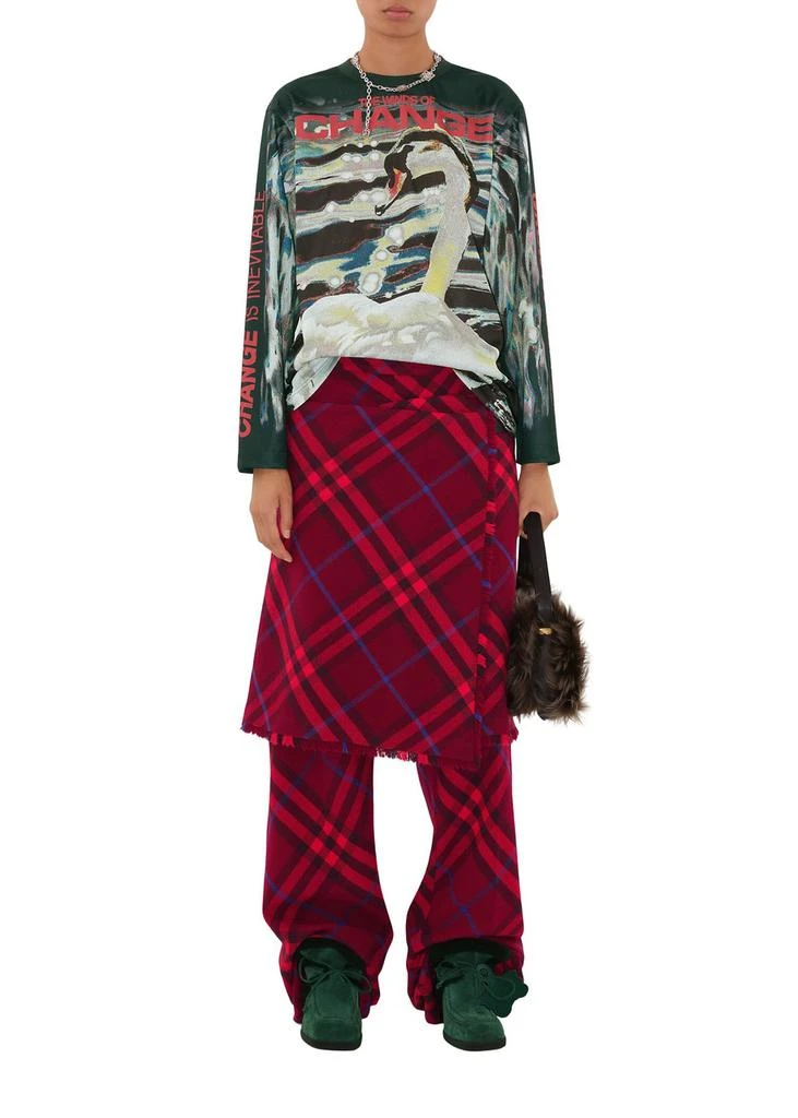 Burberry Check wool kilt 2