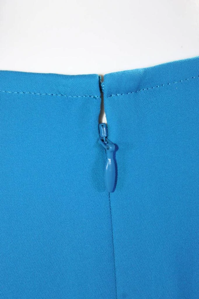 Adeam Womens Ruched Parachute Dress Turquoise 4