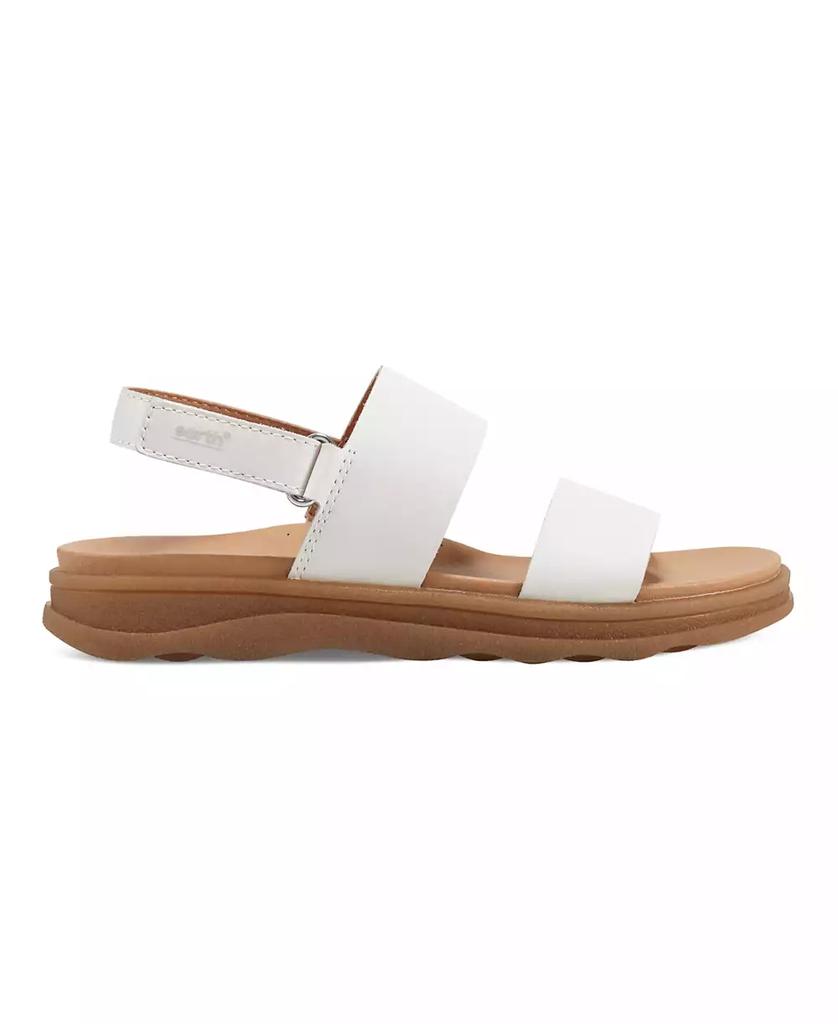 Earth Women's Leah Round Toe Strappy Casual Flat Sandals